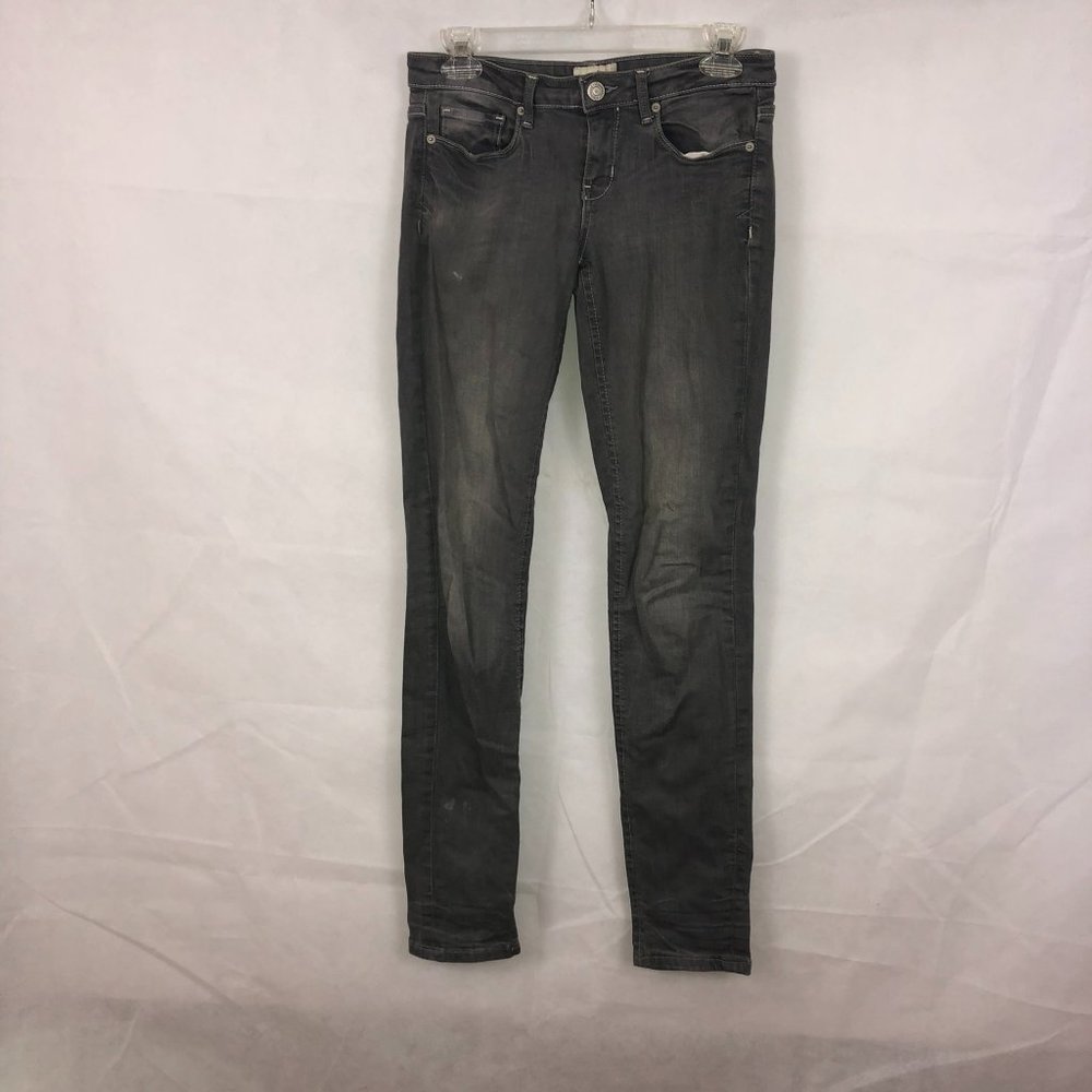Aeropostale Ultra Skinny Stretchy Gray Denim 3/4
